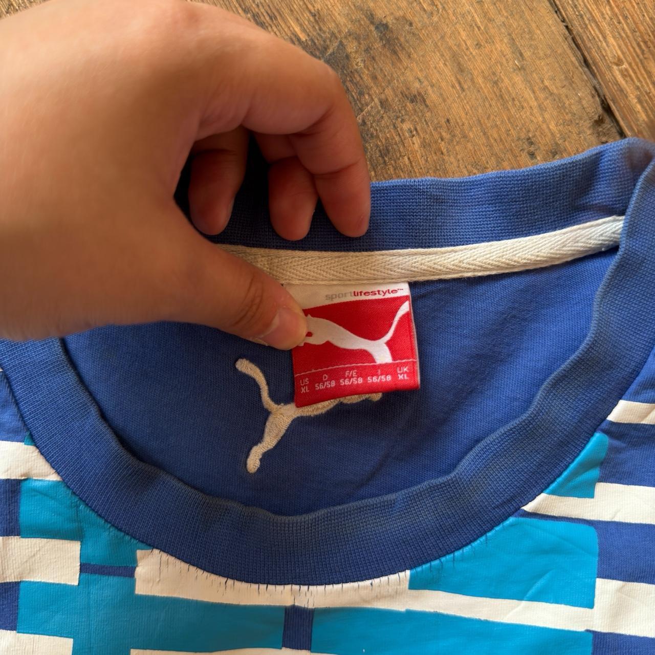 Puma Graphic T-Shirt in Blue Size XL