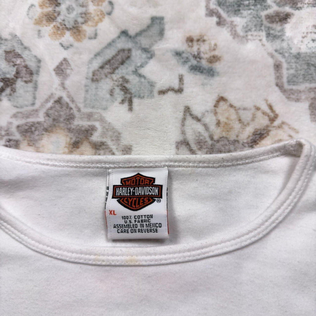 Harley Davidson Long-sleeved Shirt in White Size XL