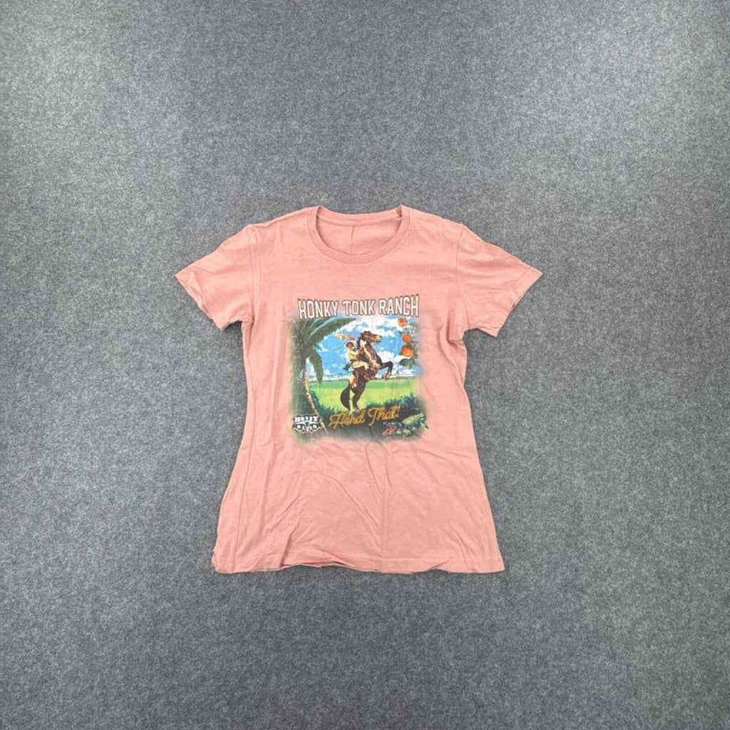 Pink Honkey Tonk Ranch graphic tee