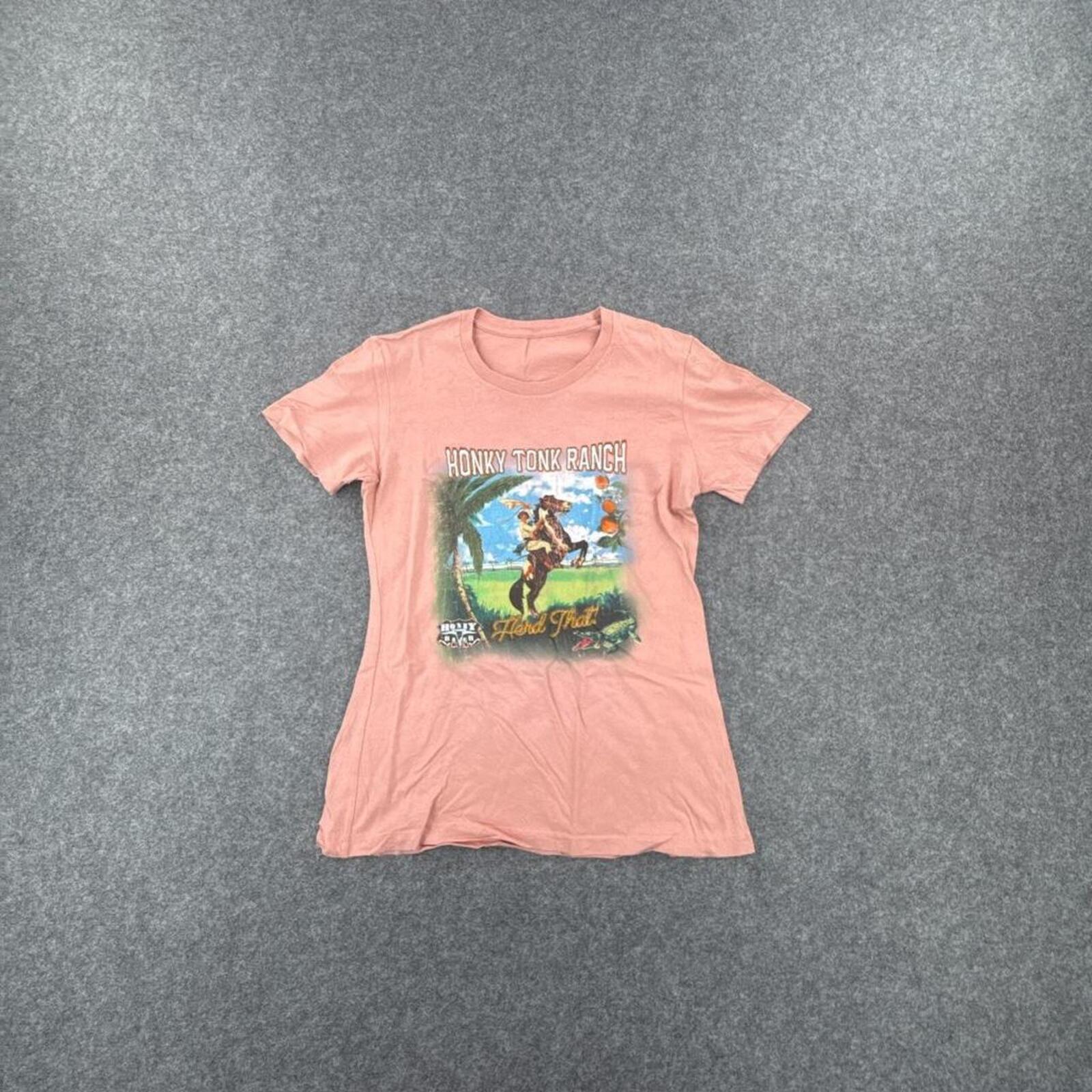 Pink Honkey Tonk Ranch graphic tee