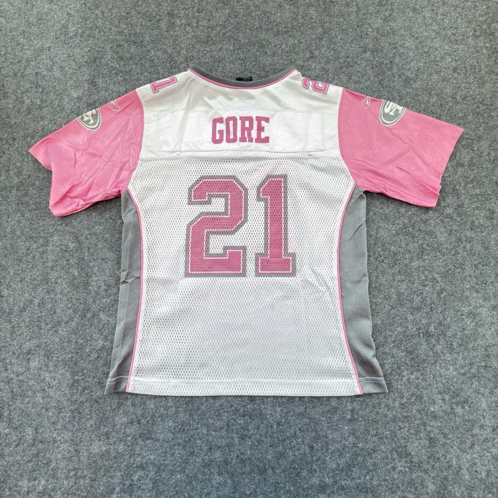 Reebok Girls’ NFL 49ers Gore Jersey in Pink & White
