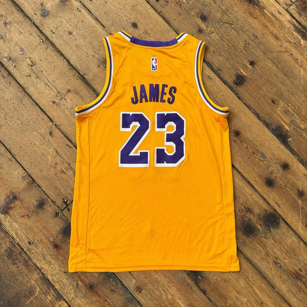 Nike NBA LeBron James Lakers Jersey in Yellow