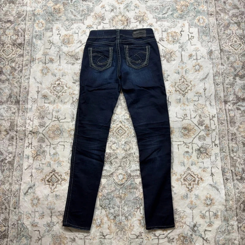 Women’s Y2K Dark Wash Skinny Jeans W27