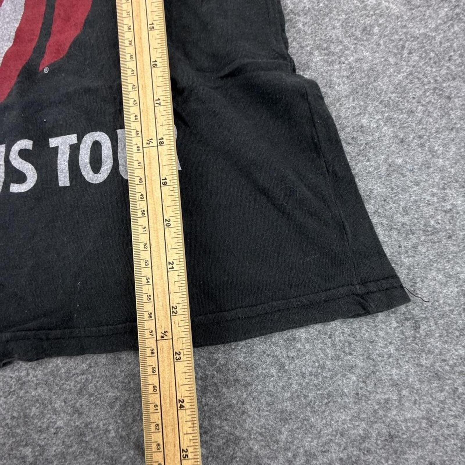 Black Rolling Stones 1975 US Tour T-shirt