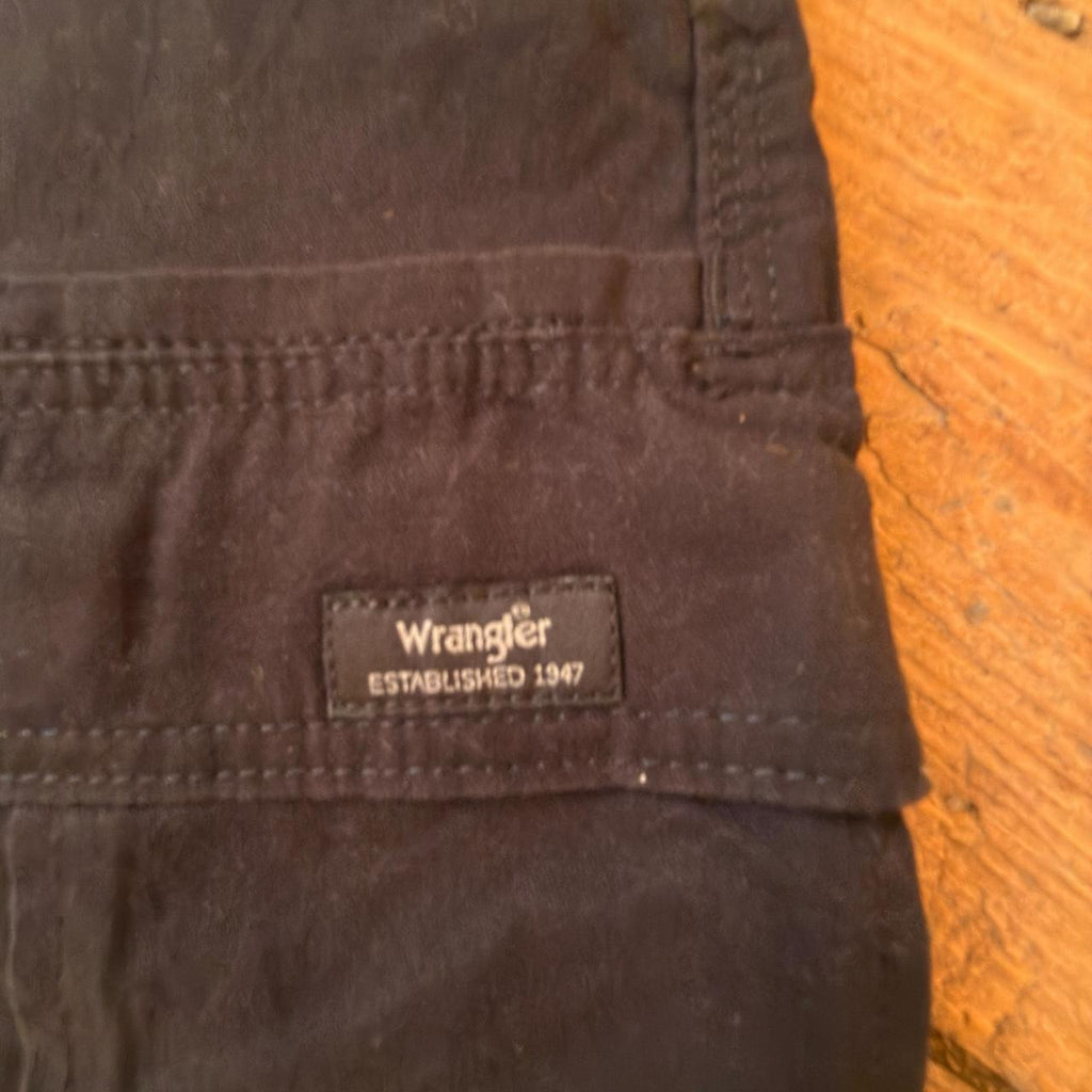 Wrangler Dark Brown Relaxed Fit Carpenter Trousers W36