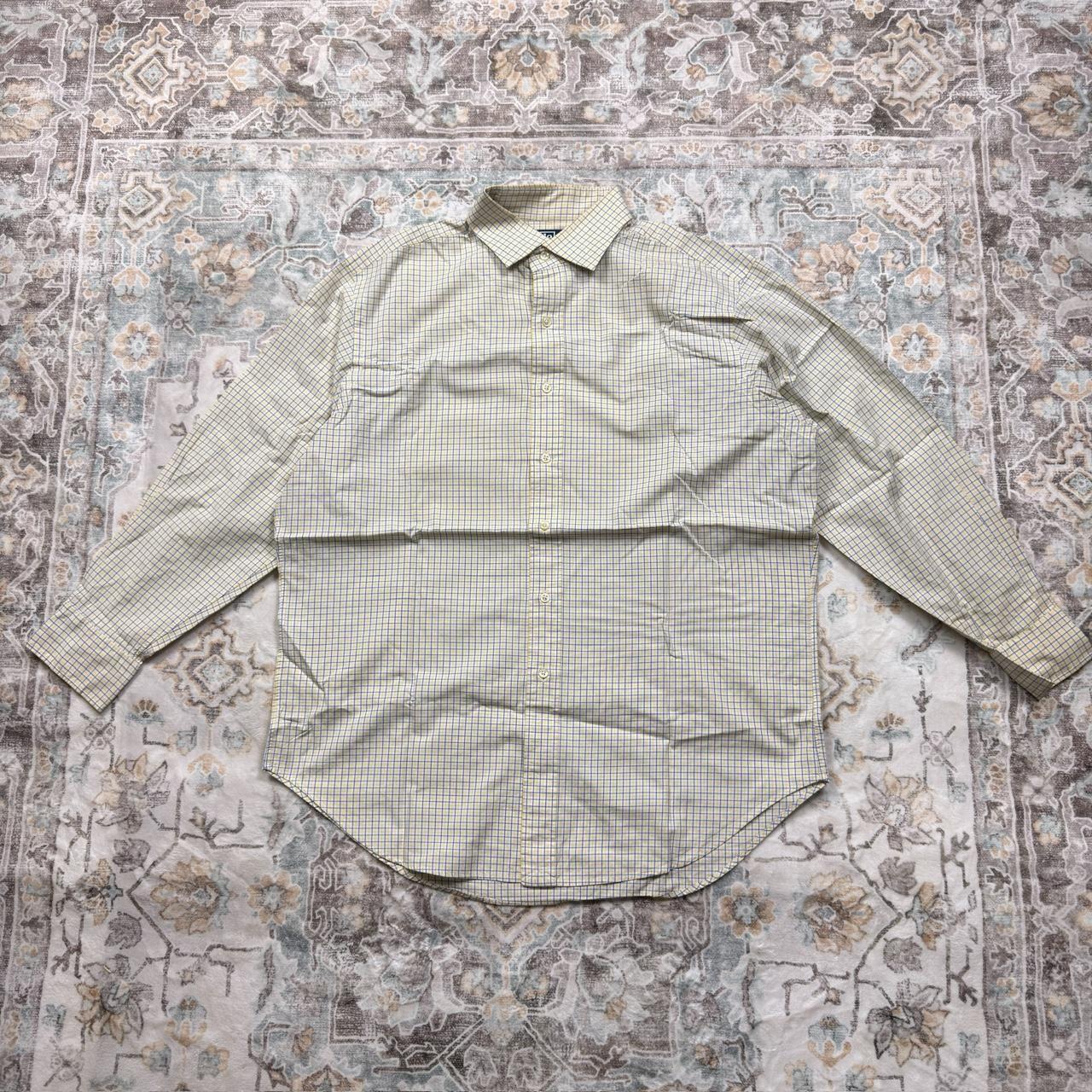 Polo Ralph Lauren Regent Classic Fit Blue and Yellow Checkered Long-sleeved Button-up Shirt Size 16