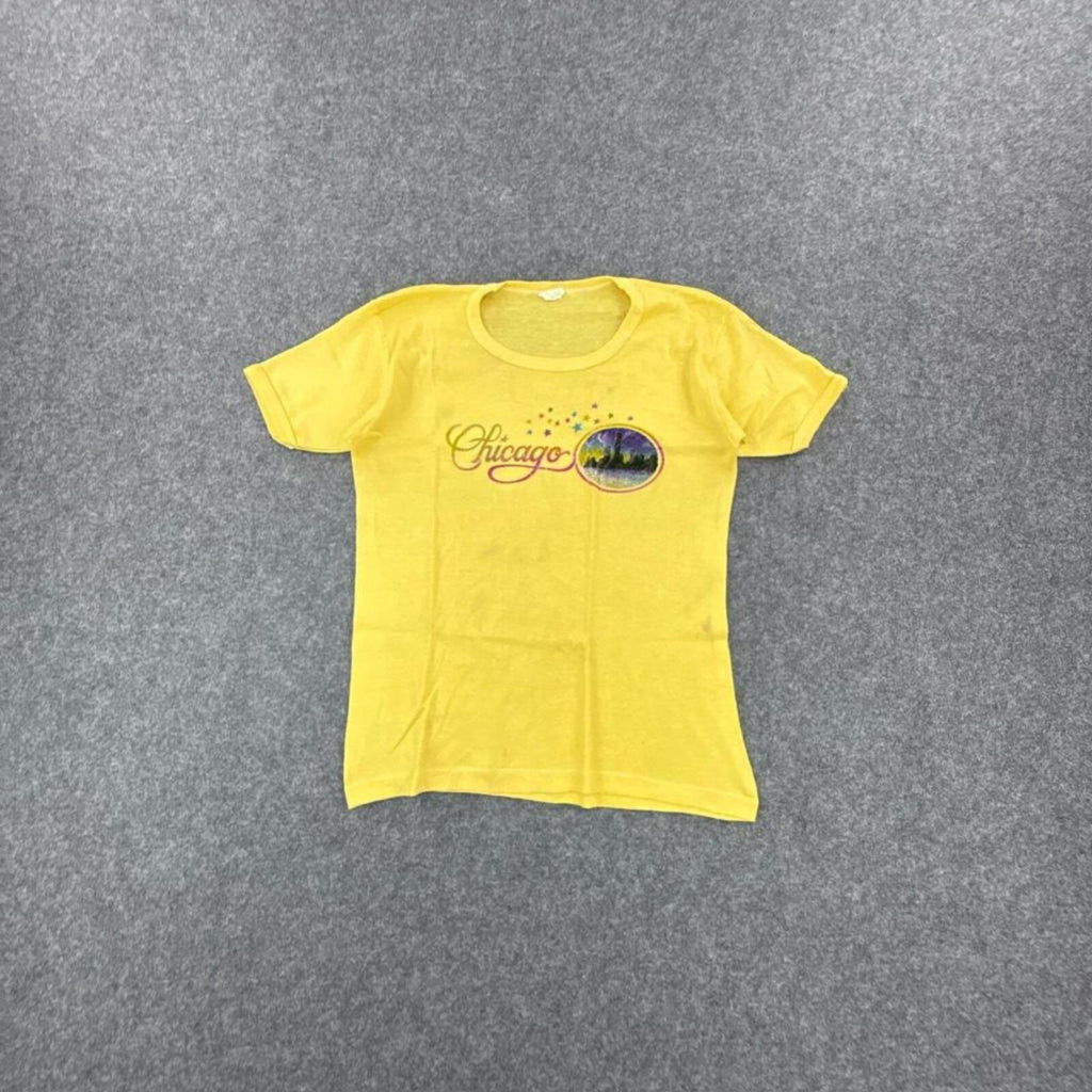 Yellow vintage Chicago T-shirt #retro