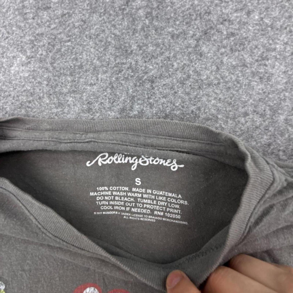 Grey Rolling Stones cotton t-shirt