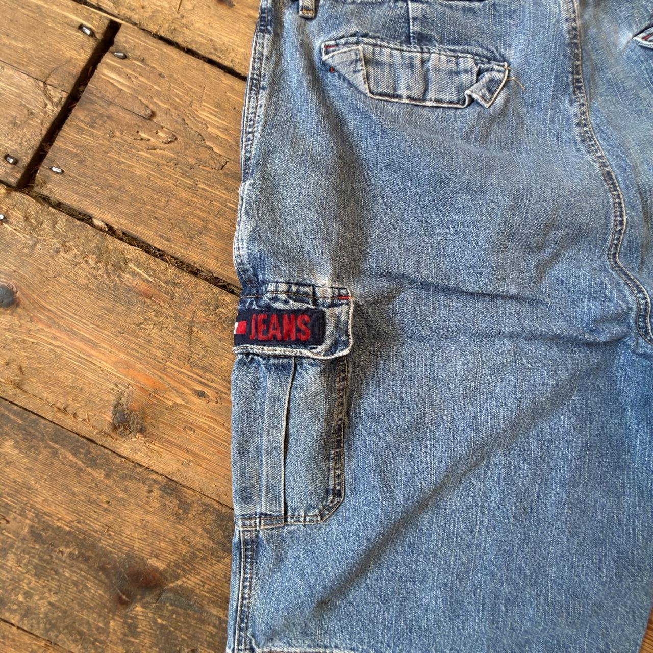 Tommy Hilfiger Blue Denim Cargo Shorts W40