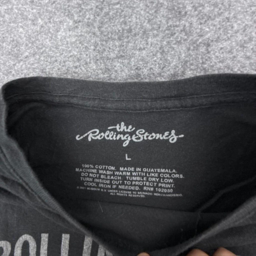 Black Rolling Stones 175th US tour t-shirt