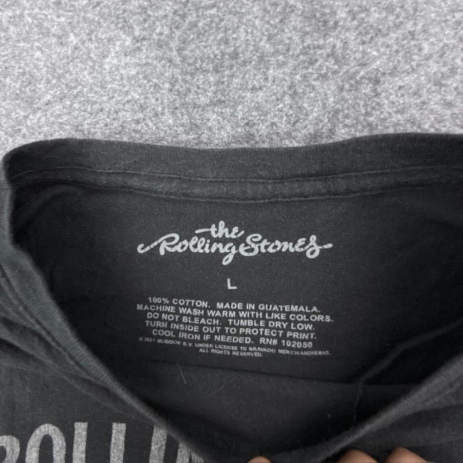 Black Rolling Stones 175th US tour t-shirt