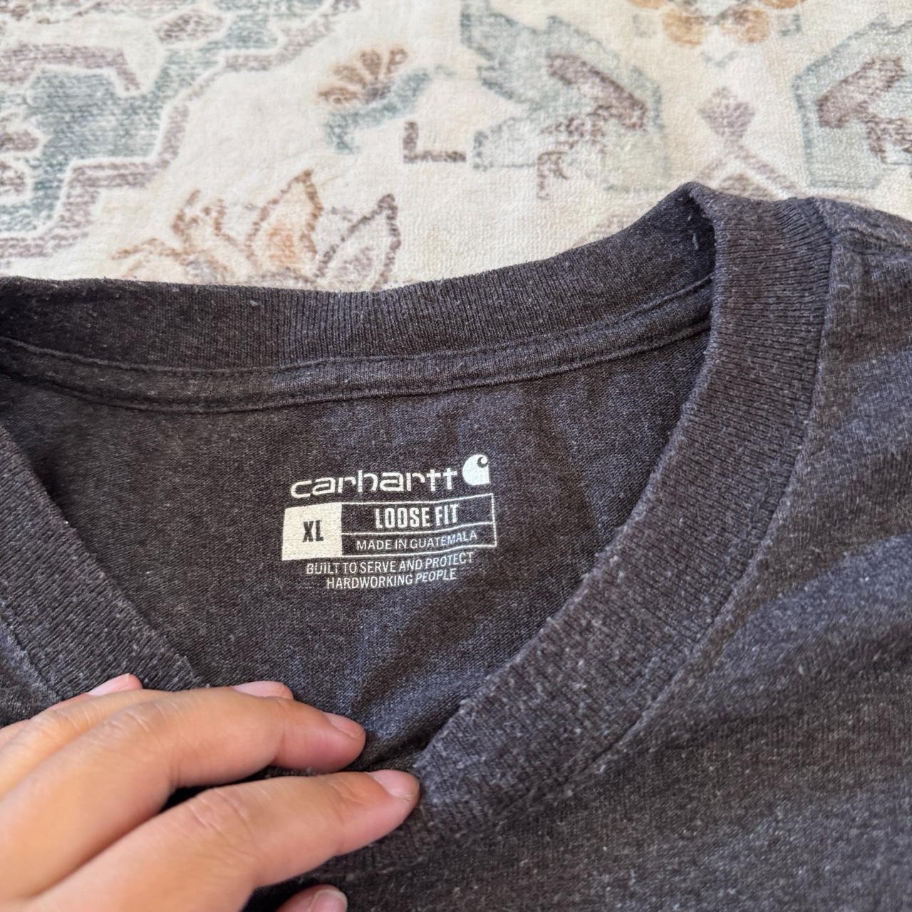 Carhartt Loose Fit Gray Pocket T-Shirt Size XL