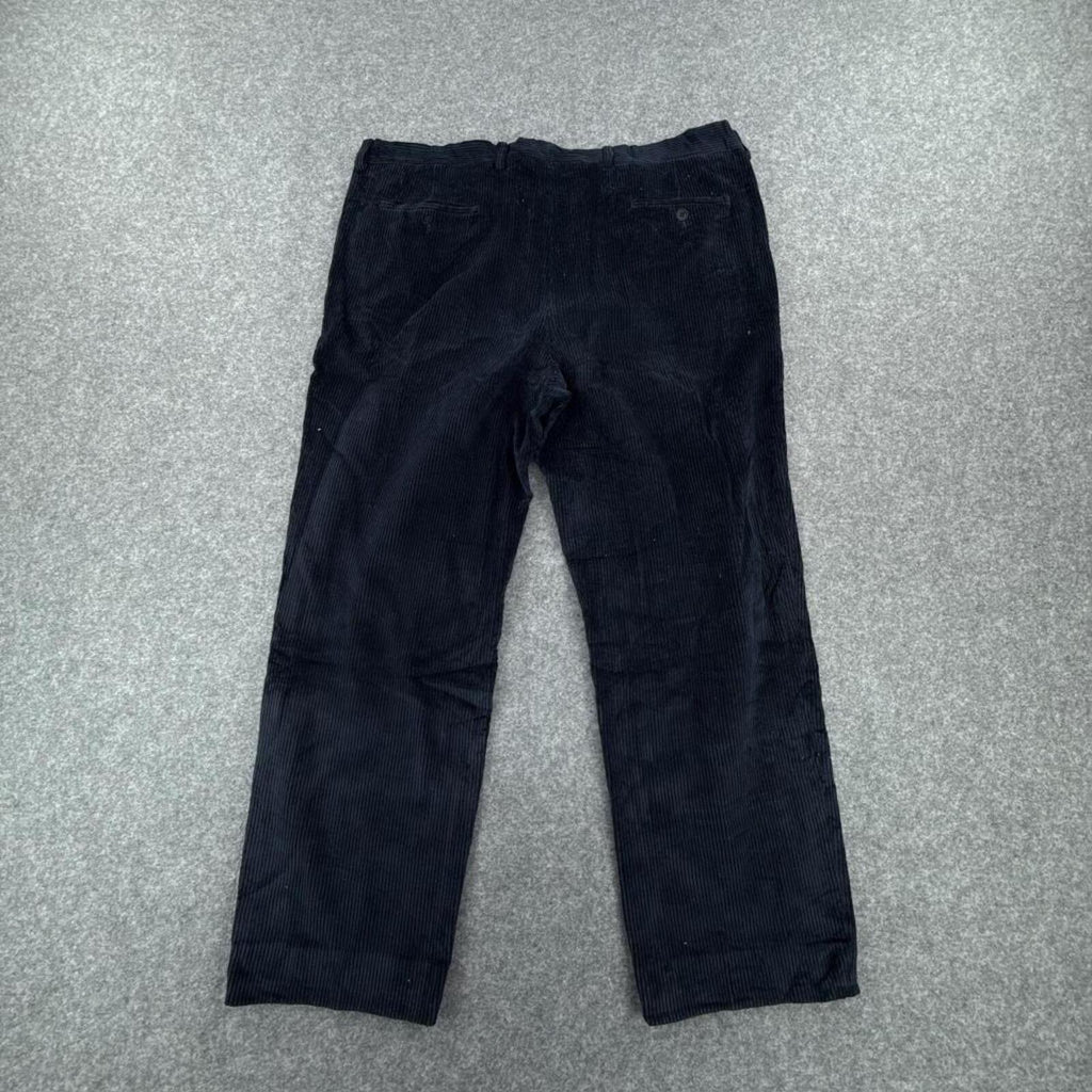 Navy blue corduroy trousers #corduroytrousers