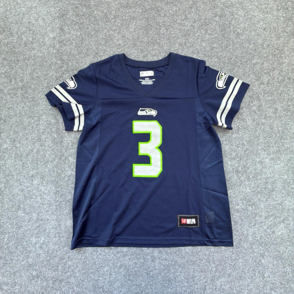 Women’s NFL Russell Wilson Seattle Seahawks Jersey in Navy Blue