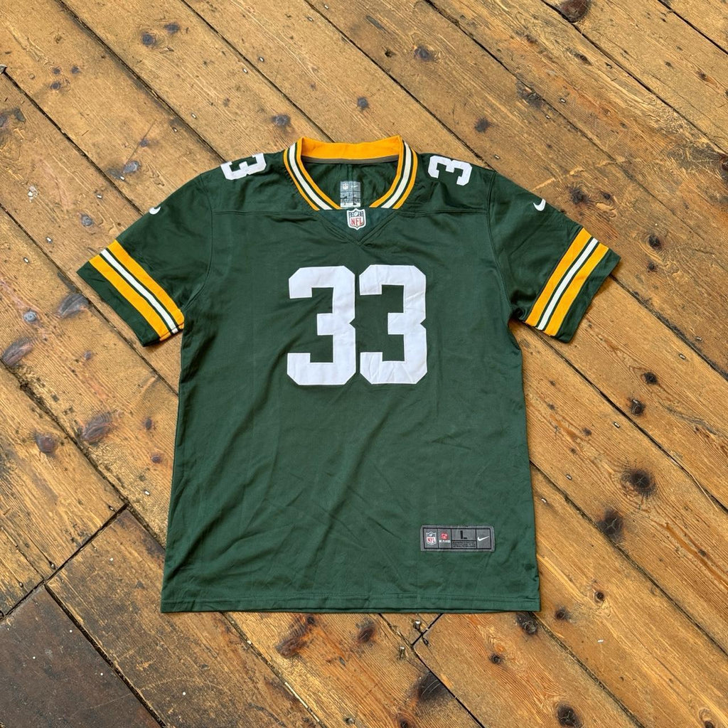 Nike NFL Green Bay Packers Aaron Jones Jersey in Green Size L