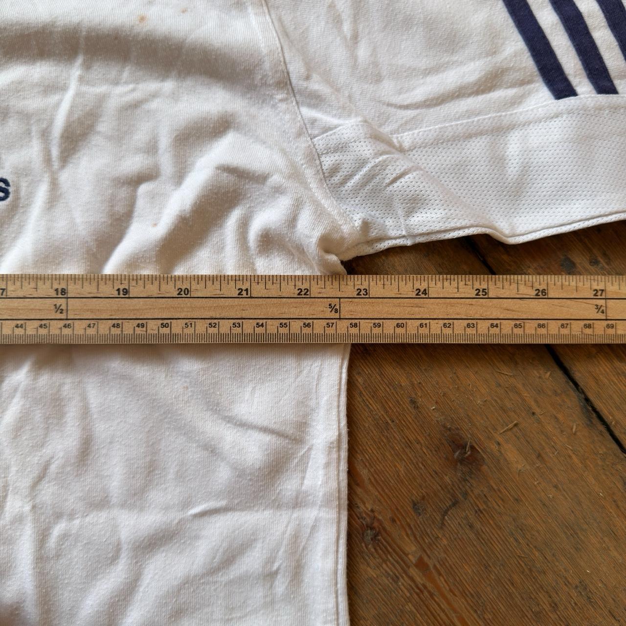 Adidas White Cotton T-Shirt Size M