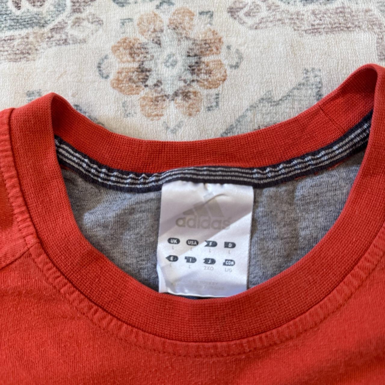 Adidas Orange T-Shirt Size L