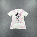 Disney Mickey Mouse tie dye shirt - white and pink