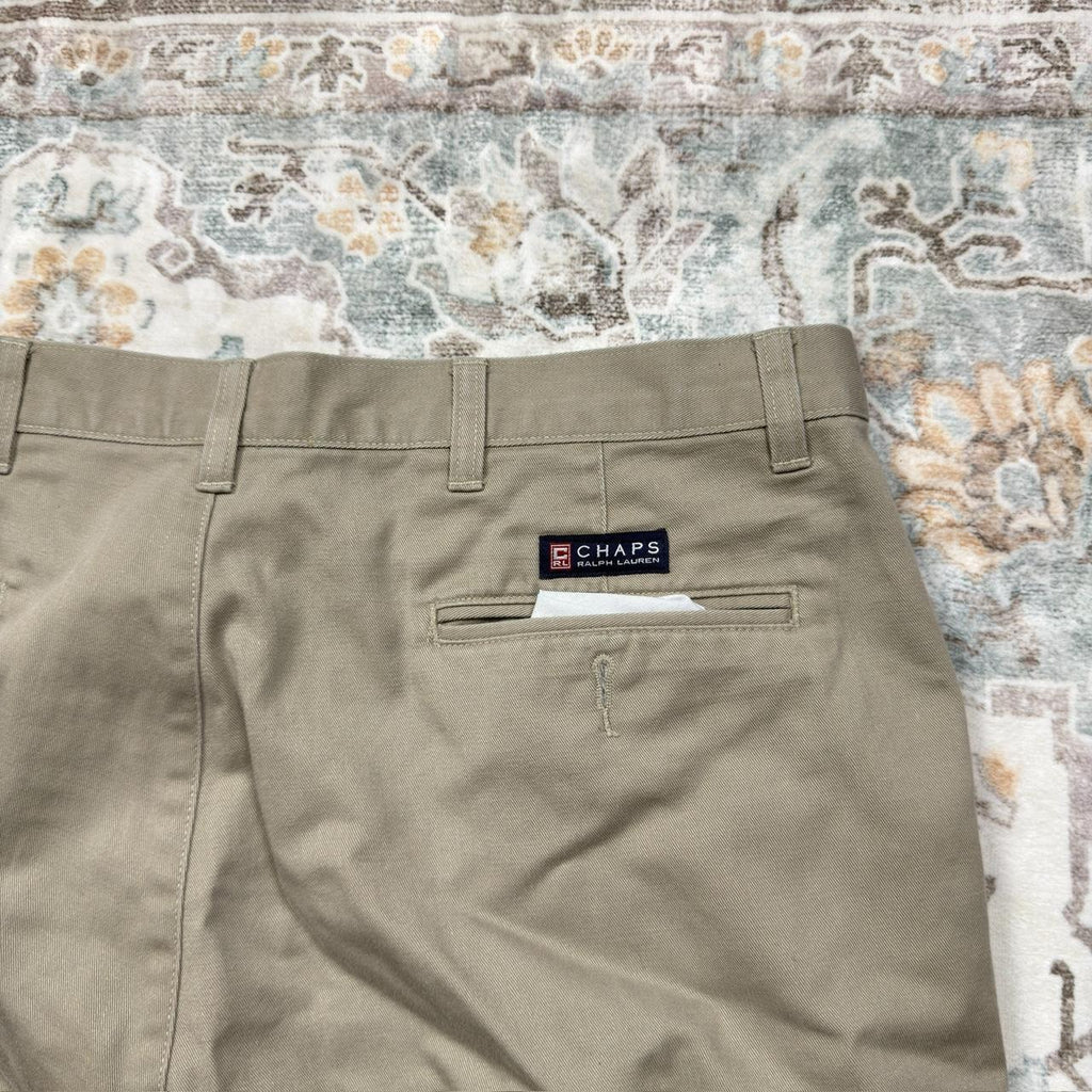 Chaps Ralph Lauren Vintage Chino Trousers in Khaki W38 L32