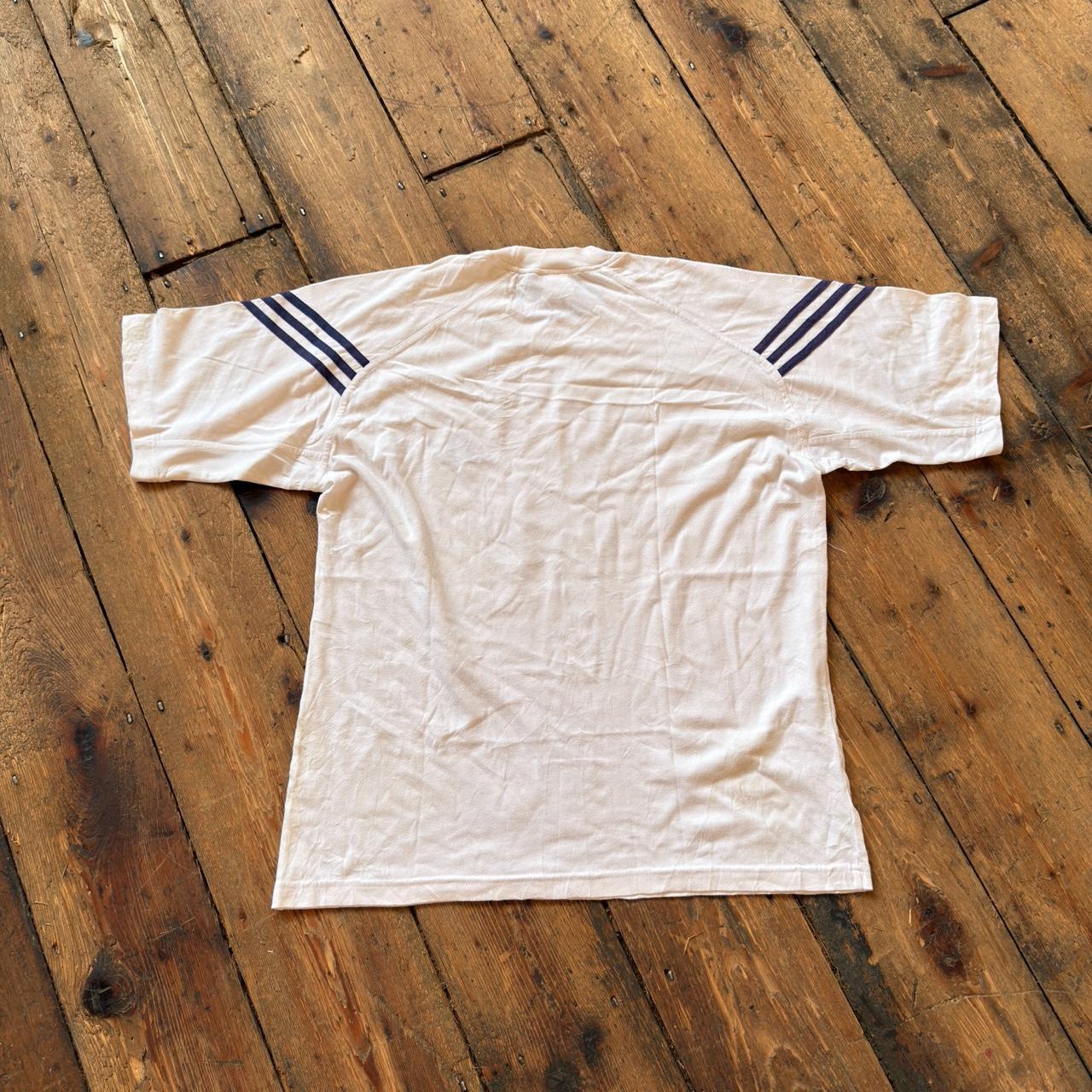 Adidas White Cotton T-Shirt Size M