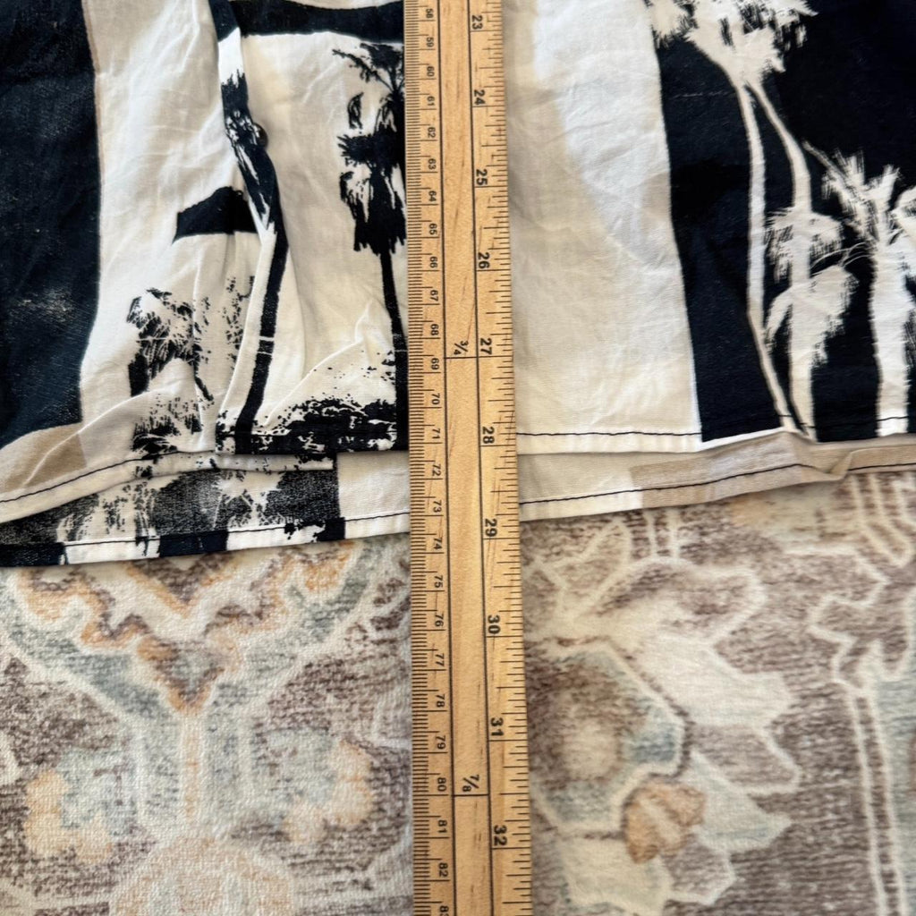 Jack & Jones Black and White Hawaiian Button-up Shirt