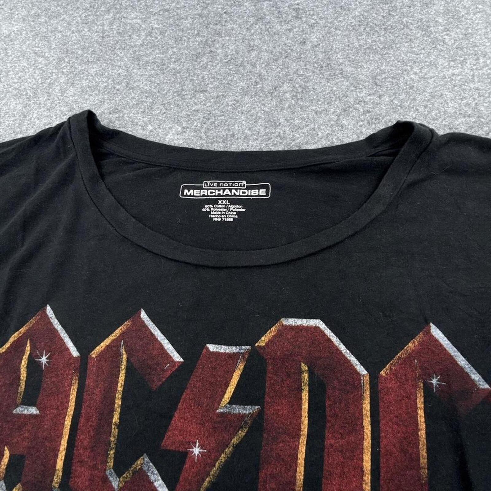 AC/DC cropped black t-shirt