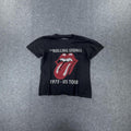 Black Rolling Stones 1975 US tour t-shirt