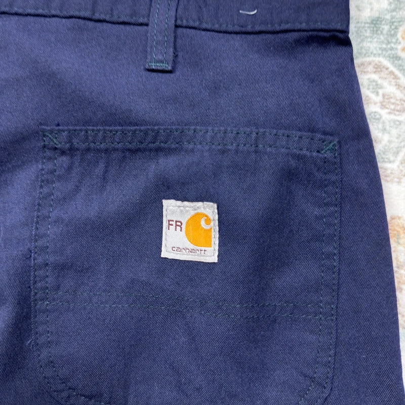 Carhartt Navy Blue Chino Trousers W36 L32
