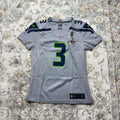 Nike NFL Russell Wilson Super Bowl Seahawks Jersey in Gray Size S