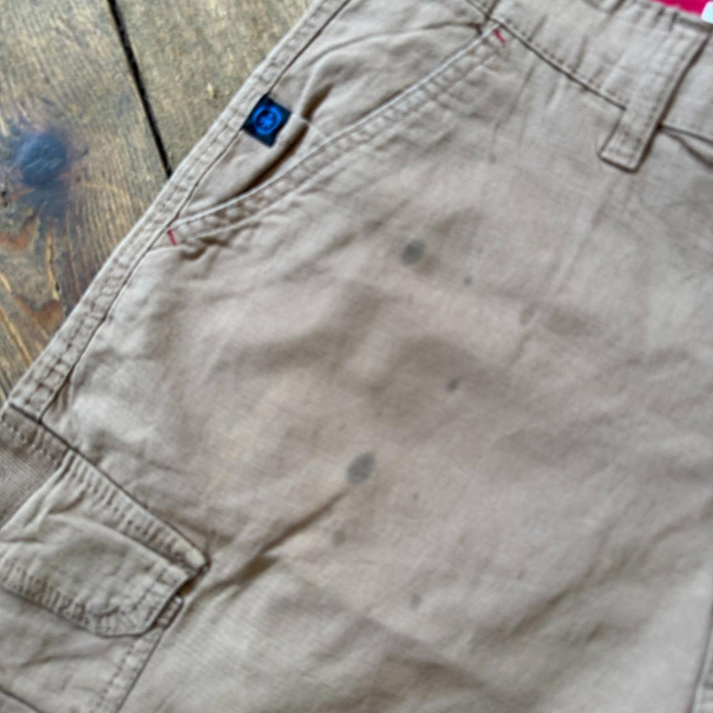 MONUMENT Brown Cargo Shorts W32