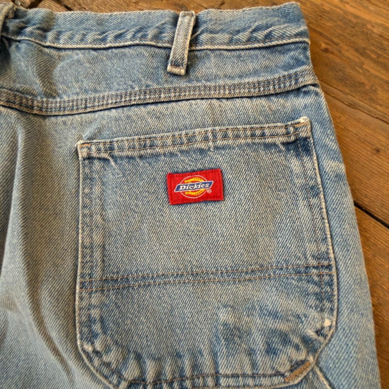 Dickies Distressed Light Wash Carpenter Jeans W39