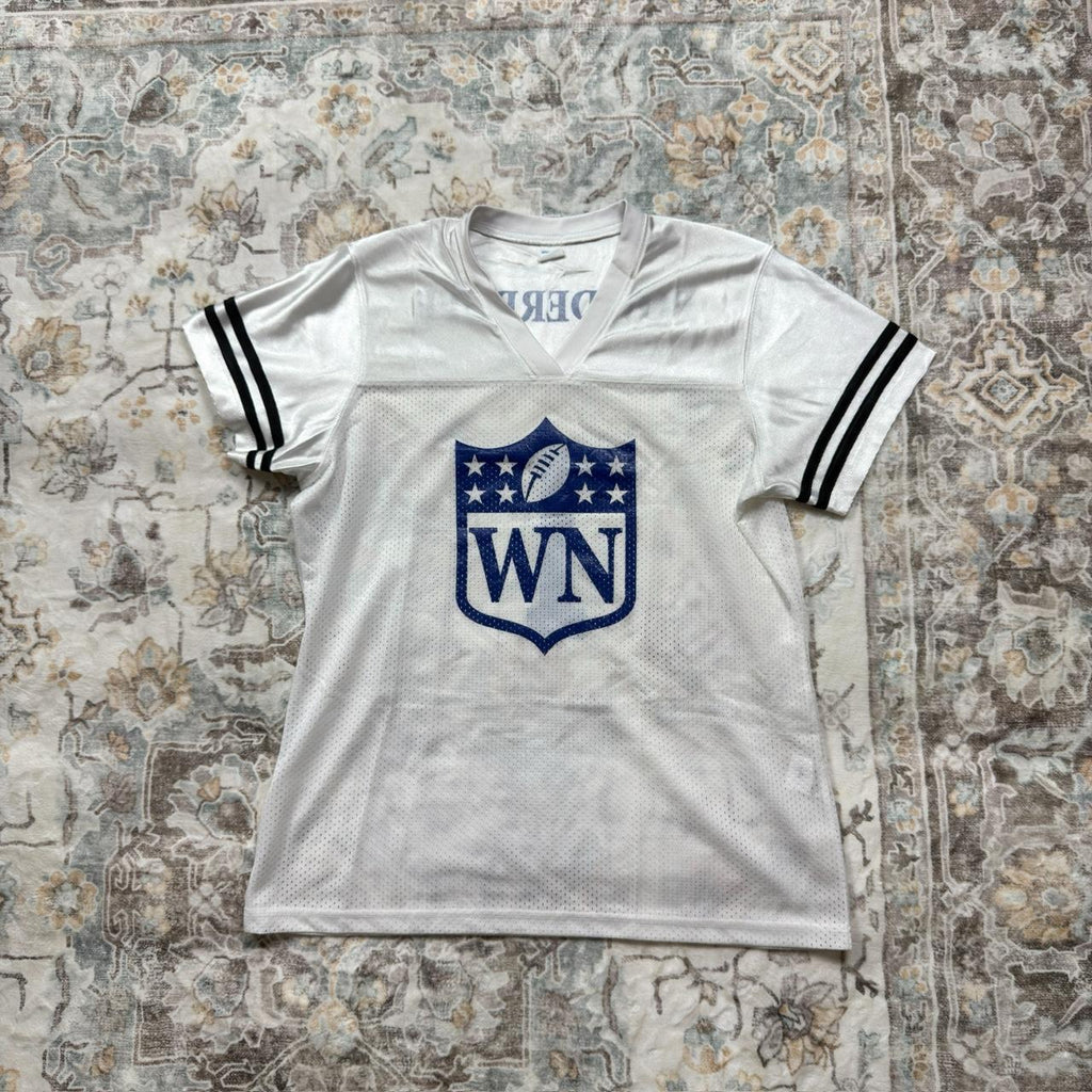 Sport-Tek NFL Women’s Powderpuff Jersey in White Size L