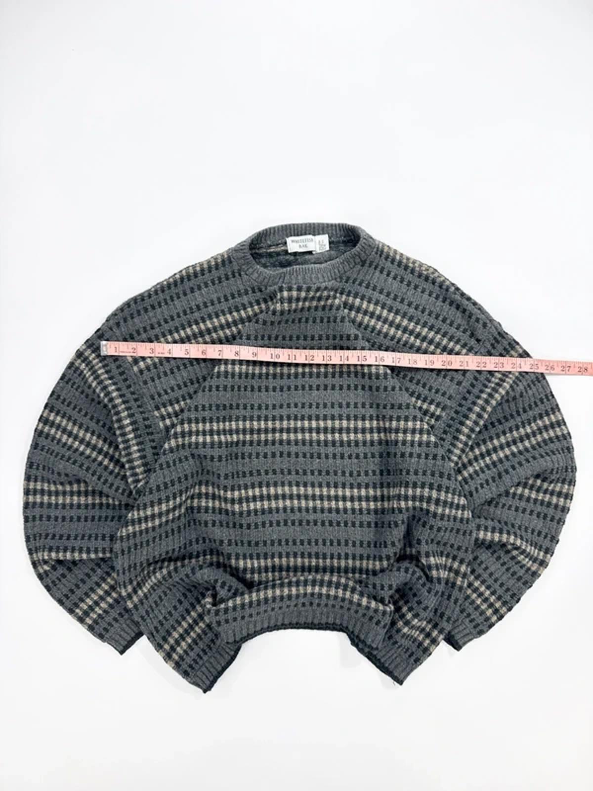 Whitefish Bay Vintage Knit Jumper Grey Check Pattern