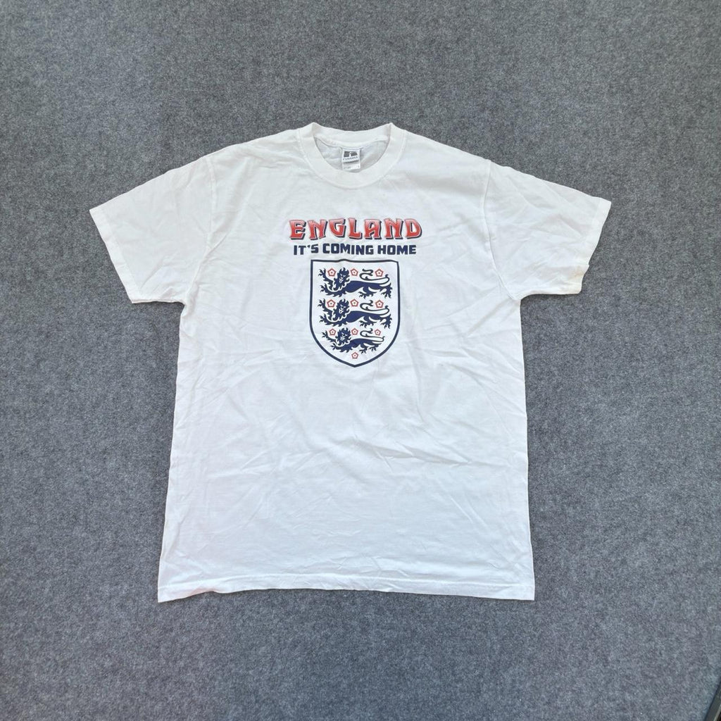 Russell Men’s England Football T-Shirt in White