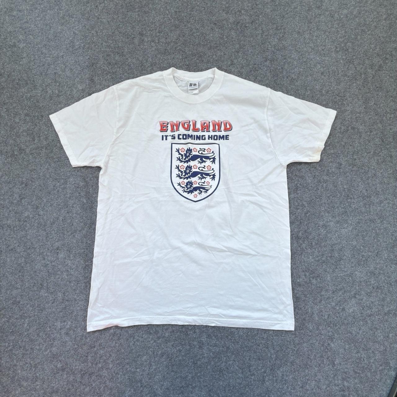 Russell Men’s England Football T-Shirt in White