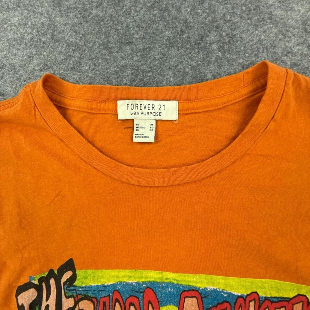 Orange Forever 21 graphic tee
