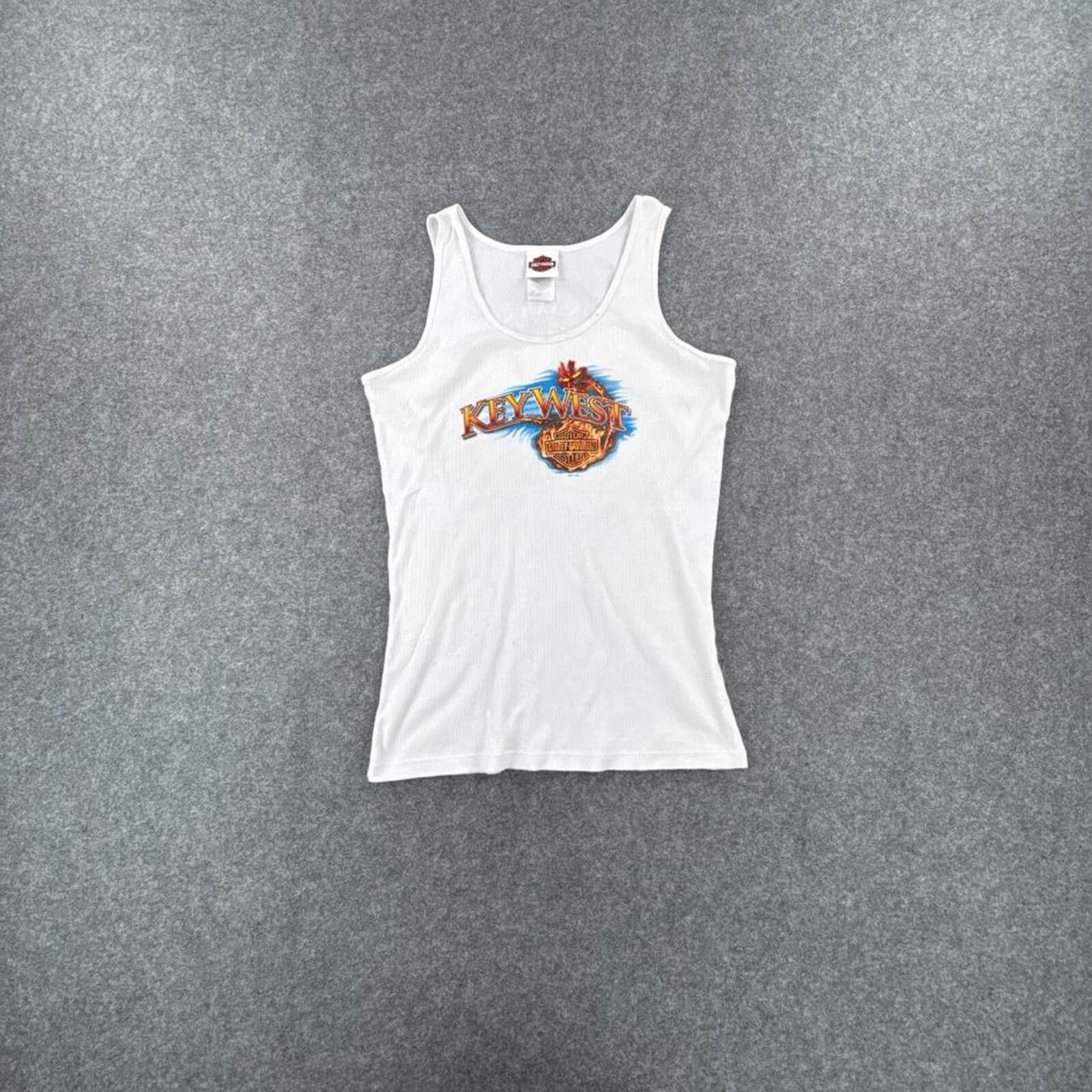 Harley Davidson White Tank Top