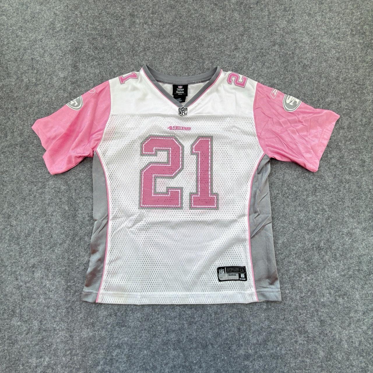 Reebok Girls’ NFL 49ers Gore Jersey in Pink & White