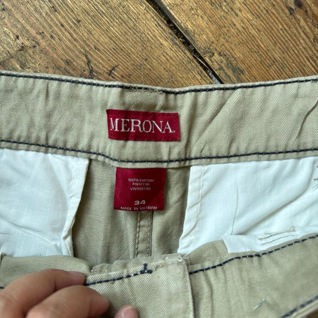 METRONA Khaki Cargo Shorts W34