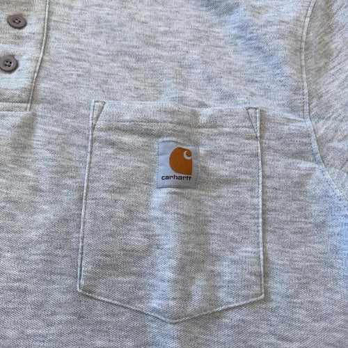Carhartt Polo Shirt in Light Gray Size L