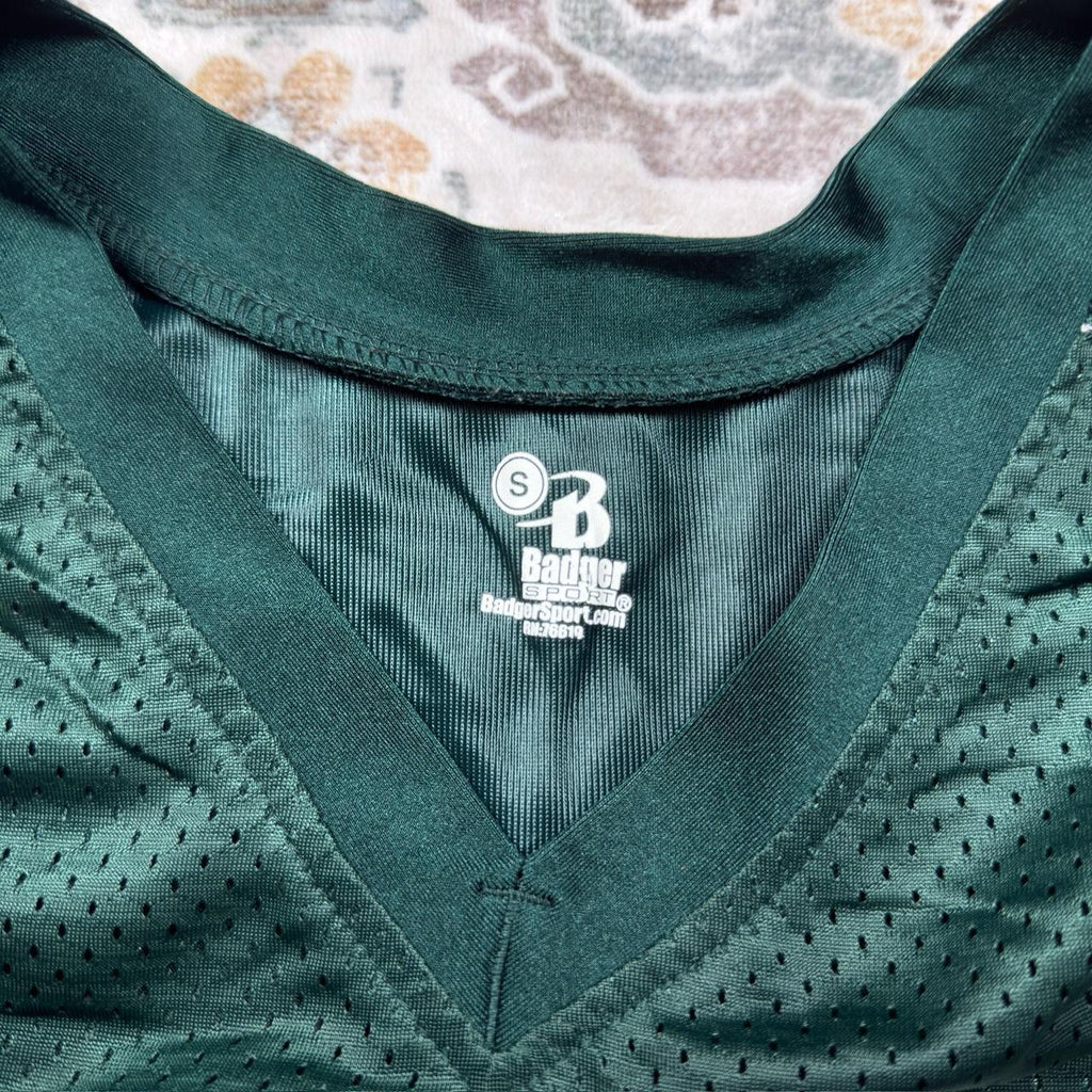 Badger Sport Brewster Dance Team Jersey in Green and White Size S