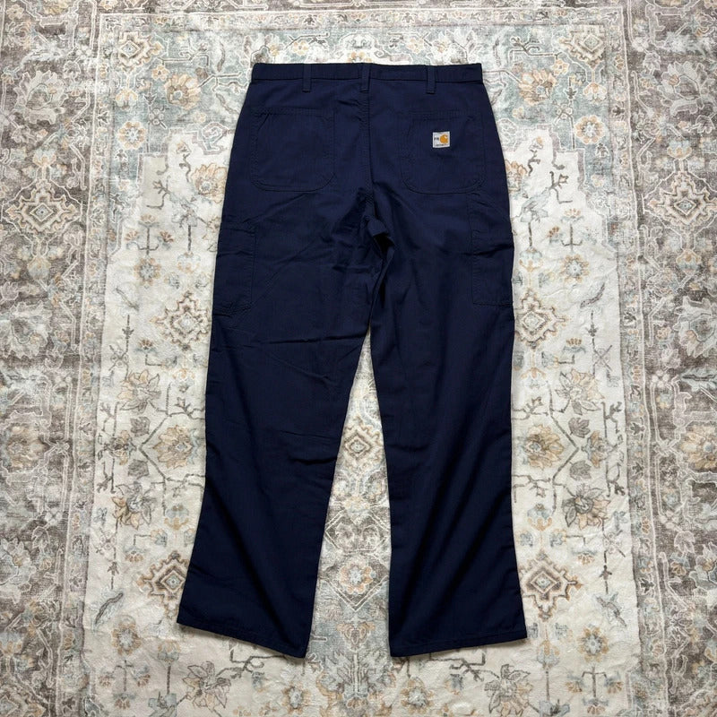 Carhartt Chino Trousers in Navy Blue W36 L32