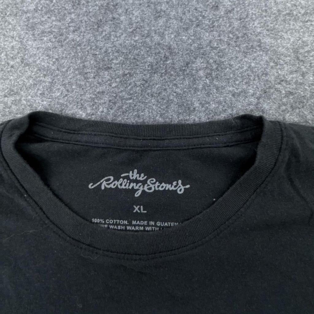 Black Rolling Stones 1975-US Tour cotton t-shirt