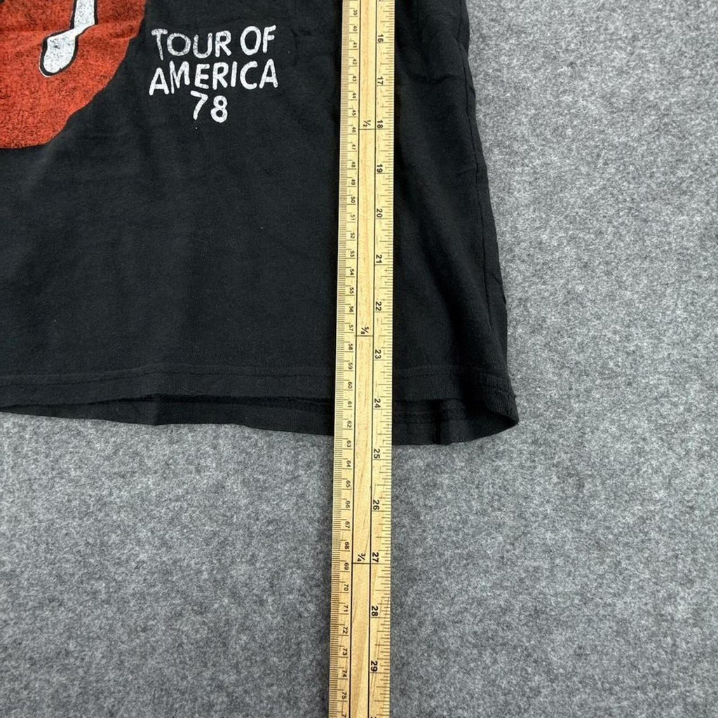 Black and red Rolling Stones tour tee #rocktee