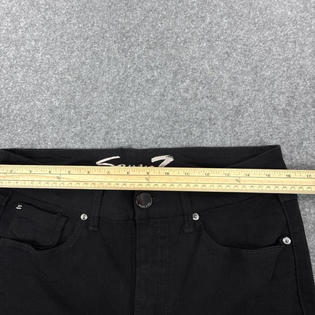 Seven7 women's Y2K hip-hop black skinny jeans