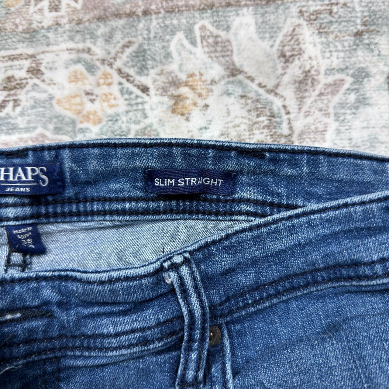 Chaps Slim Straight Medium Wash Blue Jeans W38 L30