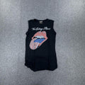 Black Rolling Stones sleeveless top