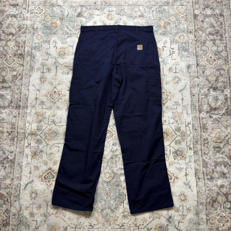 Carhartt Navy Blue Chino Trousers W36 L32