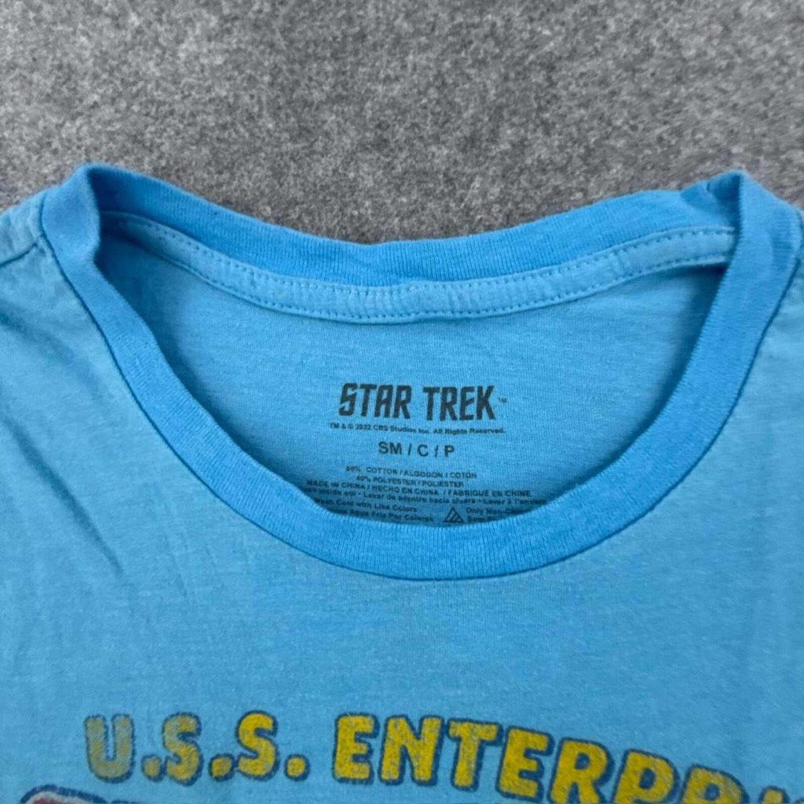 Blue Star Trek graphic t-shirt trek