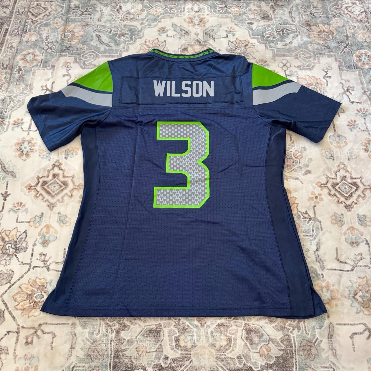 Nike NFL Russell Wilson Jersey in Navy Blue Size M